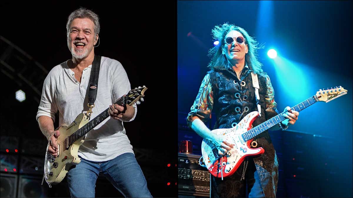 Eddie Van Halen and Steve Vai