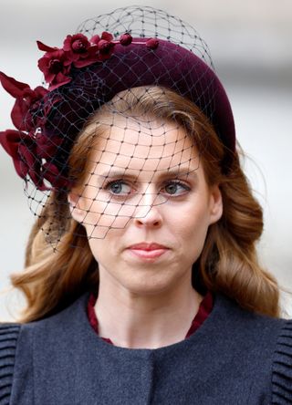 Princess Beatrice of York attends a Service of Thanksgiving for the life of Prince Philip, Duke of Edinburgh at Westminster Abbey on March 29, 2022 in London, England