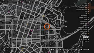 GTA Online Gun Van map showing La Mesa location