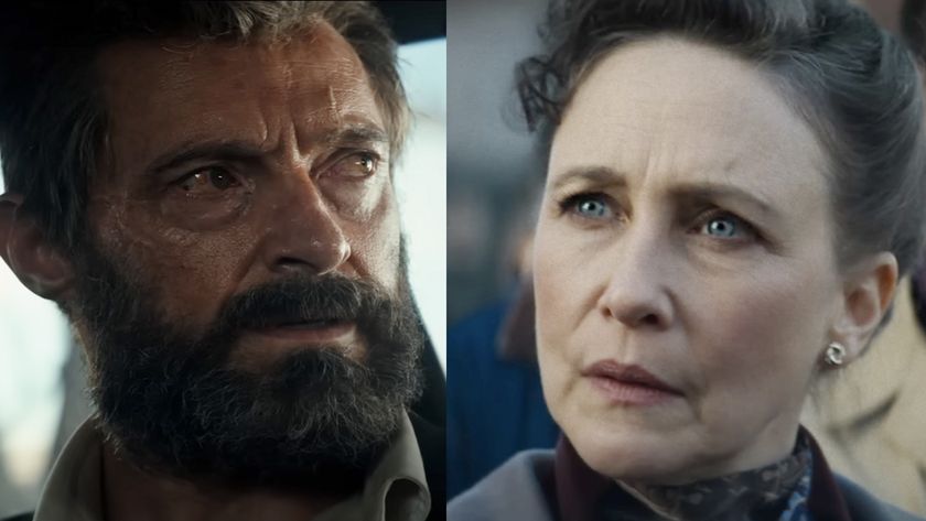 Hugh Jackman, bearded and grizzled in Logan, Vera Farmiga as Lorraine Warren in The Conjuring: Last Rites. 