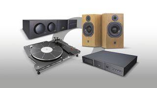 Hi-fi system with ATC speakers, Vertere turntable, Naim amplifier and CD player