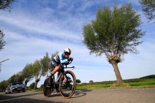 2021 UCI World Championships - Flanders - Men Junior Time Trial - Knokke Heist - Bruges 23,3 km - 21/09/2021 - Clan Uijtdebroeks (Belgium) - photo Luca Bettini/BettiniPhotoÂ©2021