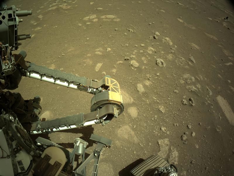Perseverance Rover bends its arm for the first time on Mars