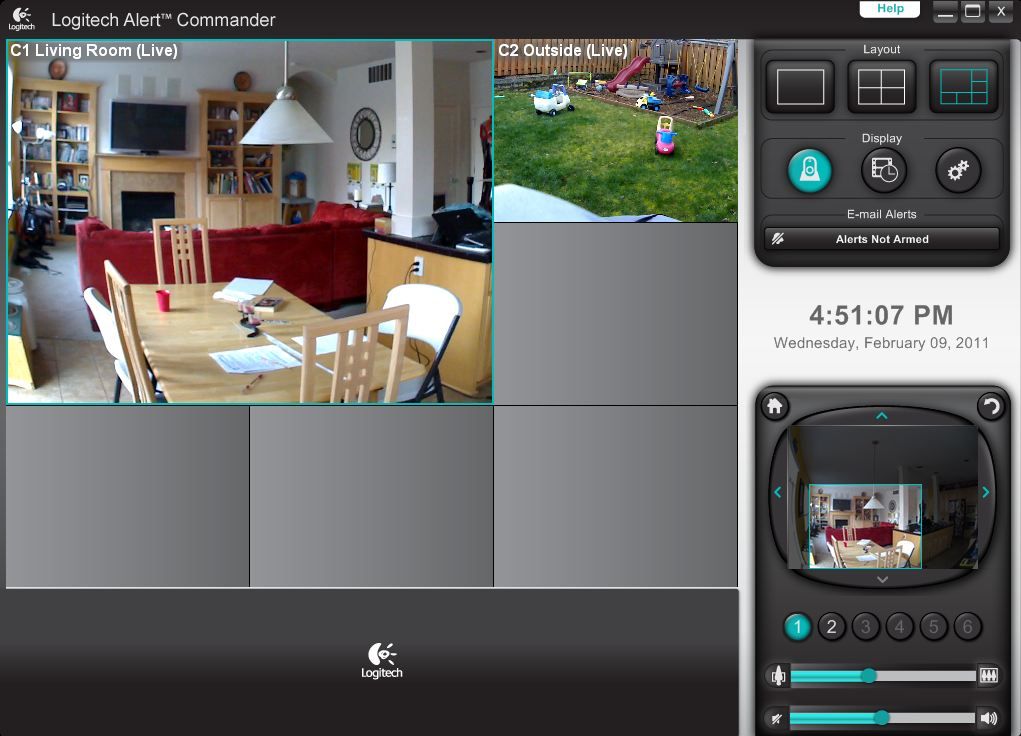 logitech alert commander cameras not showing live view logitech alert commander cameras not showing live view