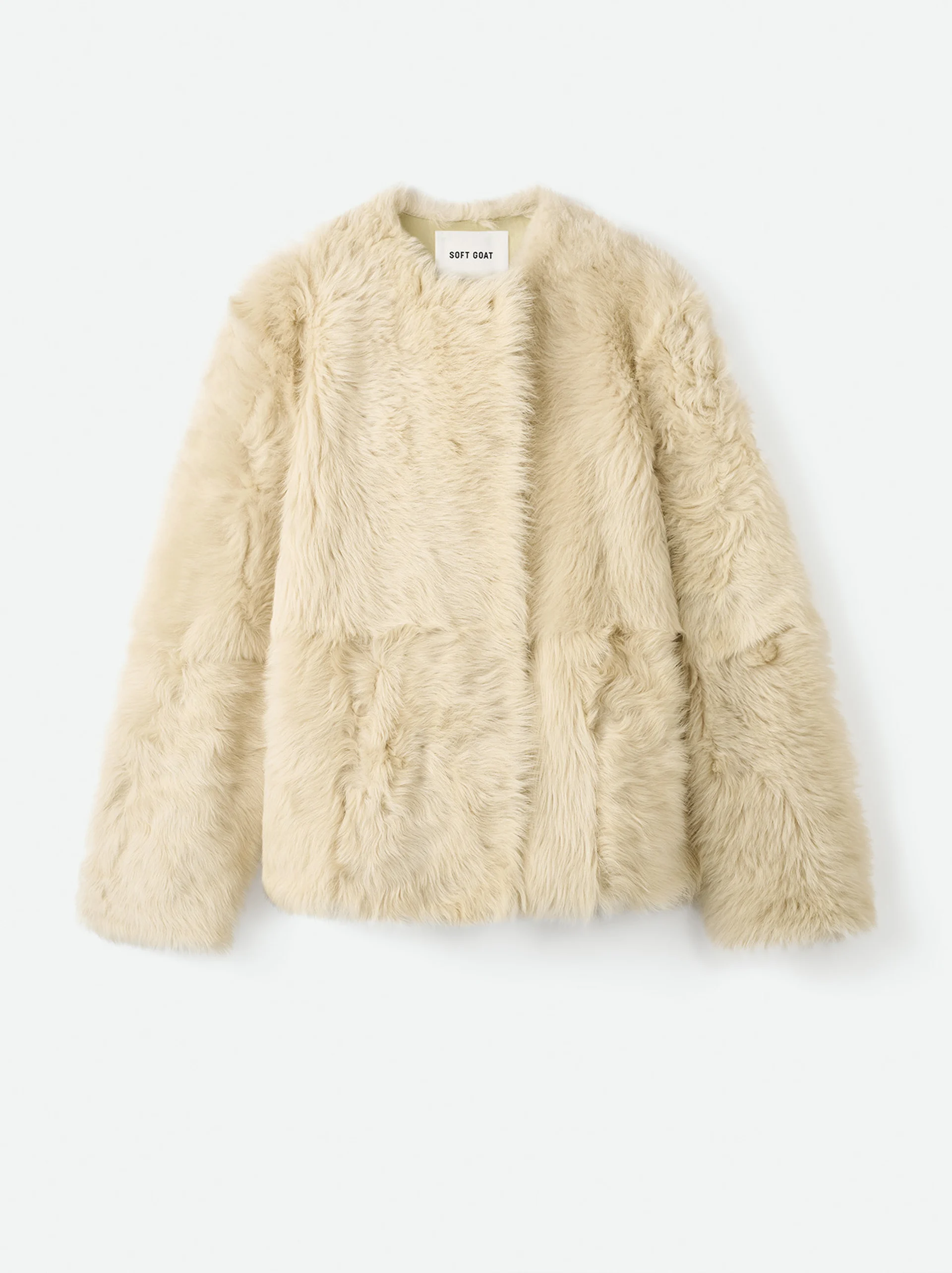 Soft Goat Oversized Shearling Jacket
