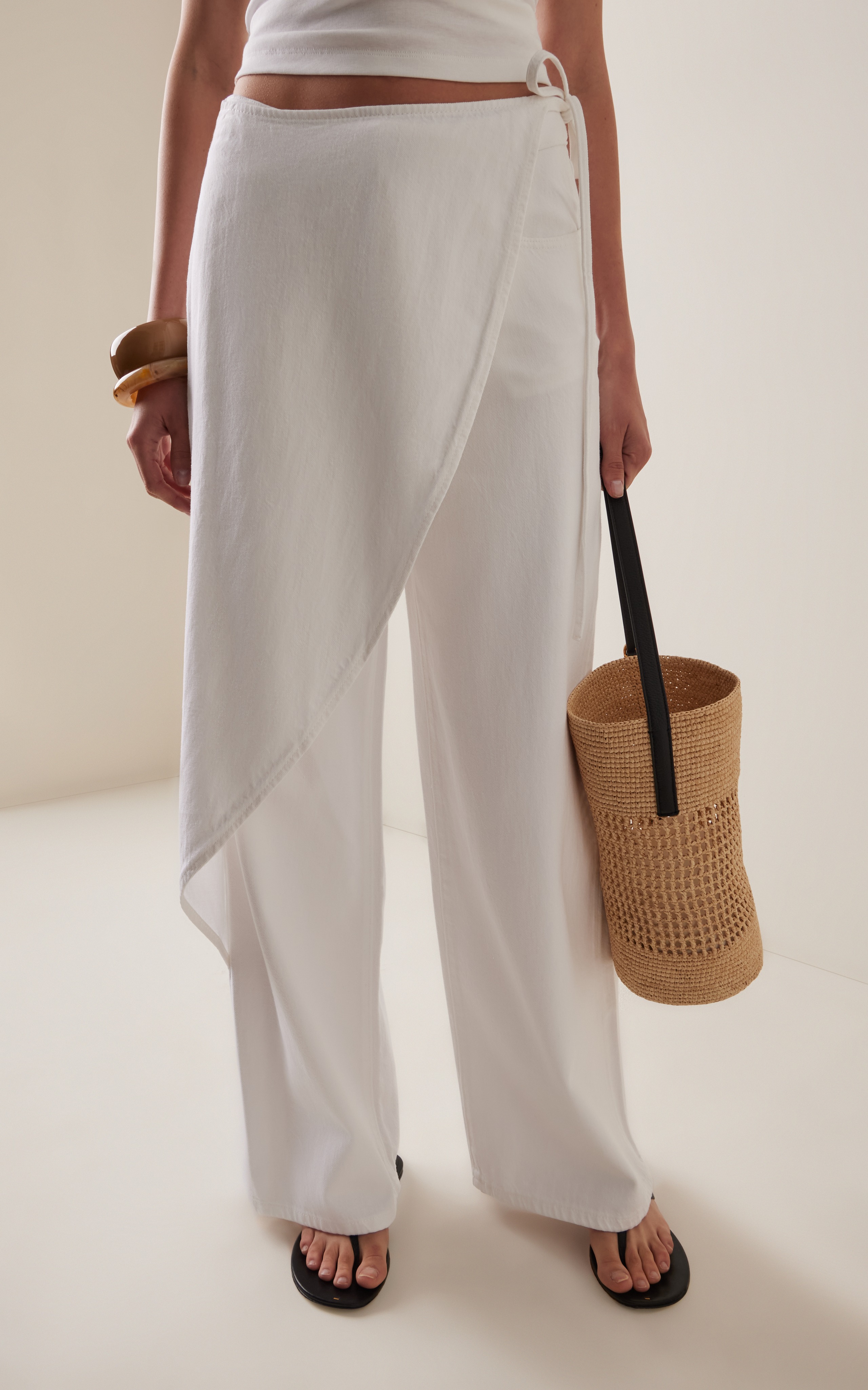 Dl Aura Zoie Relaxed Denim Wrap Pants