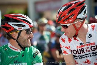 Face to face, Frank Pipp (Bissell) and Tyler Wren (Jamis Sutter Home p/b Colavita)