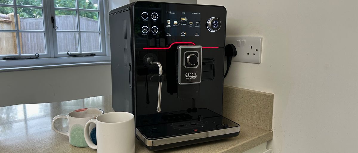 Gaggia Accademia on a kitchen counter