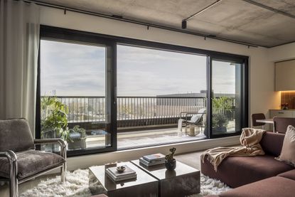 balcony with london views at Vabel Lawrence Penthouse