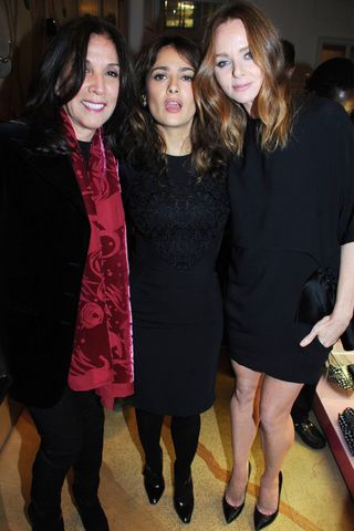 Olivia Harrison, Salma Hayek and Stella McCartney At The Stella McCartney Christmas Lights Ceremony