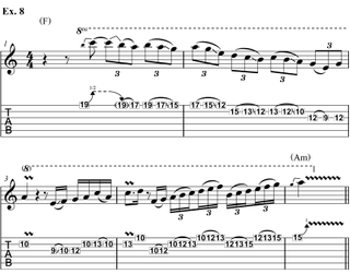 A music example for Guitar Player's Steve Lukather lesson