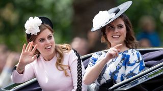 Princess Eugenie and Princess Beatrice during Trooping The Colour