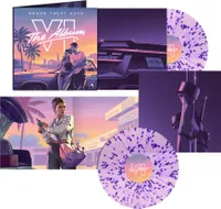 Rockstar Games Grand Theft Auto Vi: the Album - Best Buy Exclusive - Clear Pink With Purple Splatter Vinyl - Includes Exclusive 12x24 Poster