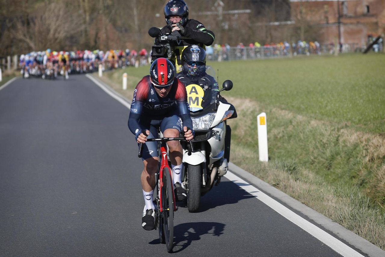 Omloop Het Nieuwsblad 2022 77th Edition Gent Ninove 2042 km 26022022 Magnus Sheffield GBR INEOS Grenadiers photo Dion KerckhoffsCVSprintCyclingAgency2022
