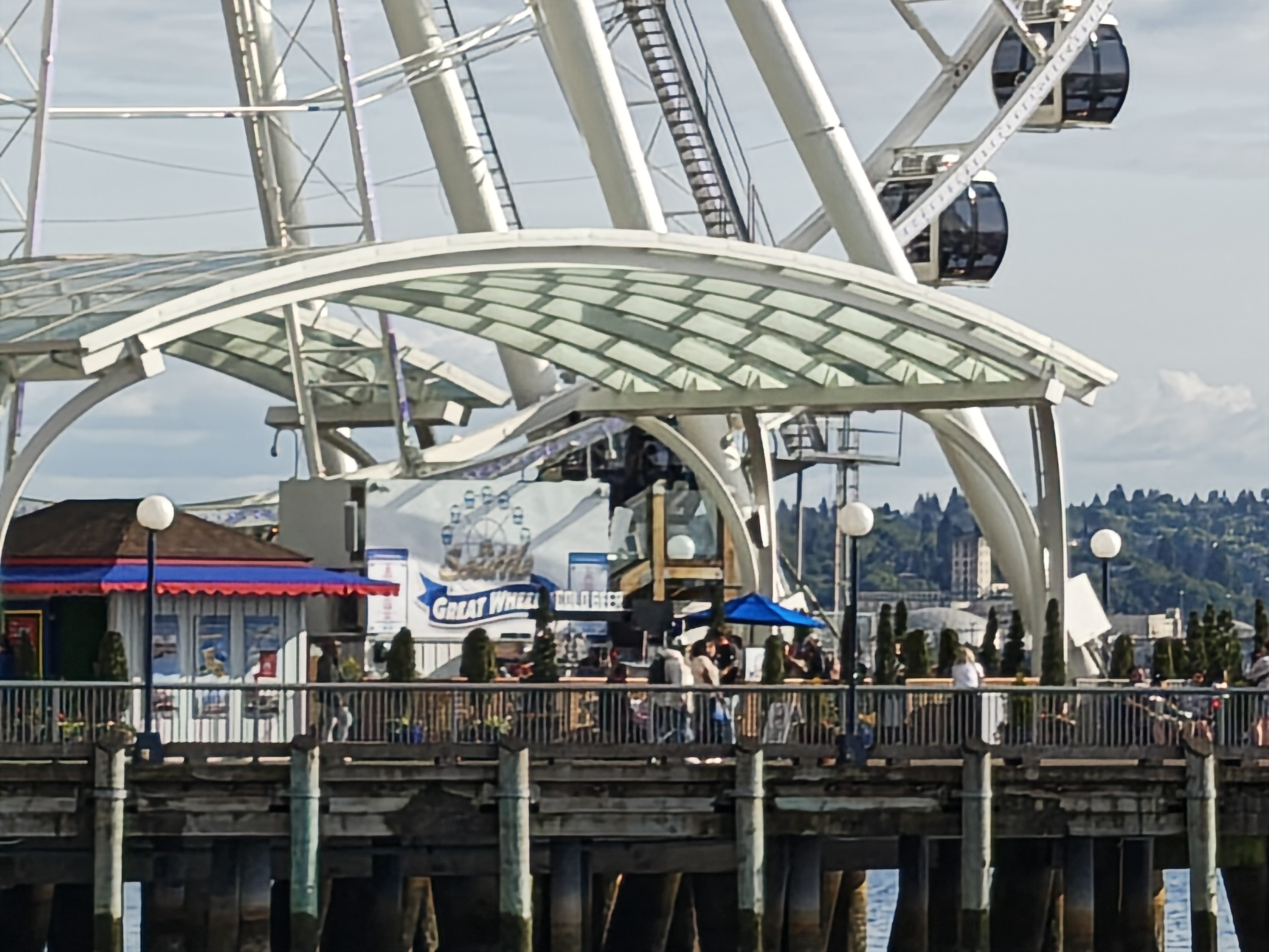 A Ferris wheel entrance