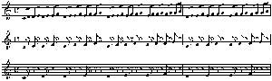 Fig. 1: One way to employ fractals in music is to map the numeric output of algorithms to note sequences. ­