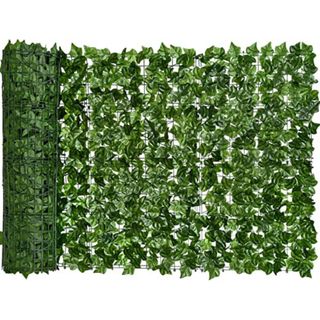 DearHouse 98.4x39.4in Artificial Ivy Privacy Fence Wall Screen, Artificial Hedges Fence and Faux Ivy Vine Leaf Decoration for Outdoor Garden Decor