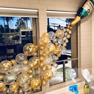 loetnt Champagne Bottle Balloons Party Decorations