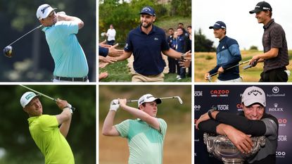 Seven european golfers pictured