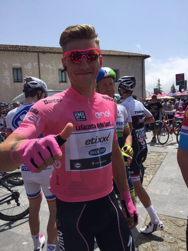 Marcel Kittel (Etixx-QuickStep) in pink