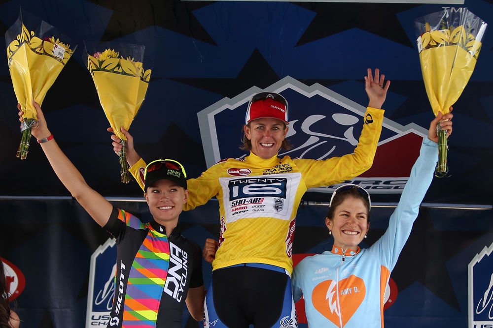 Final podium of the Women's USA Pro Challenge
