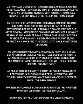 Primus Statement