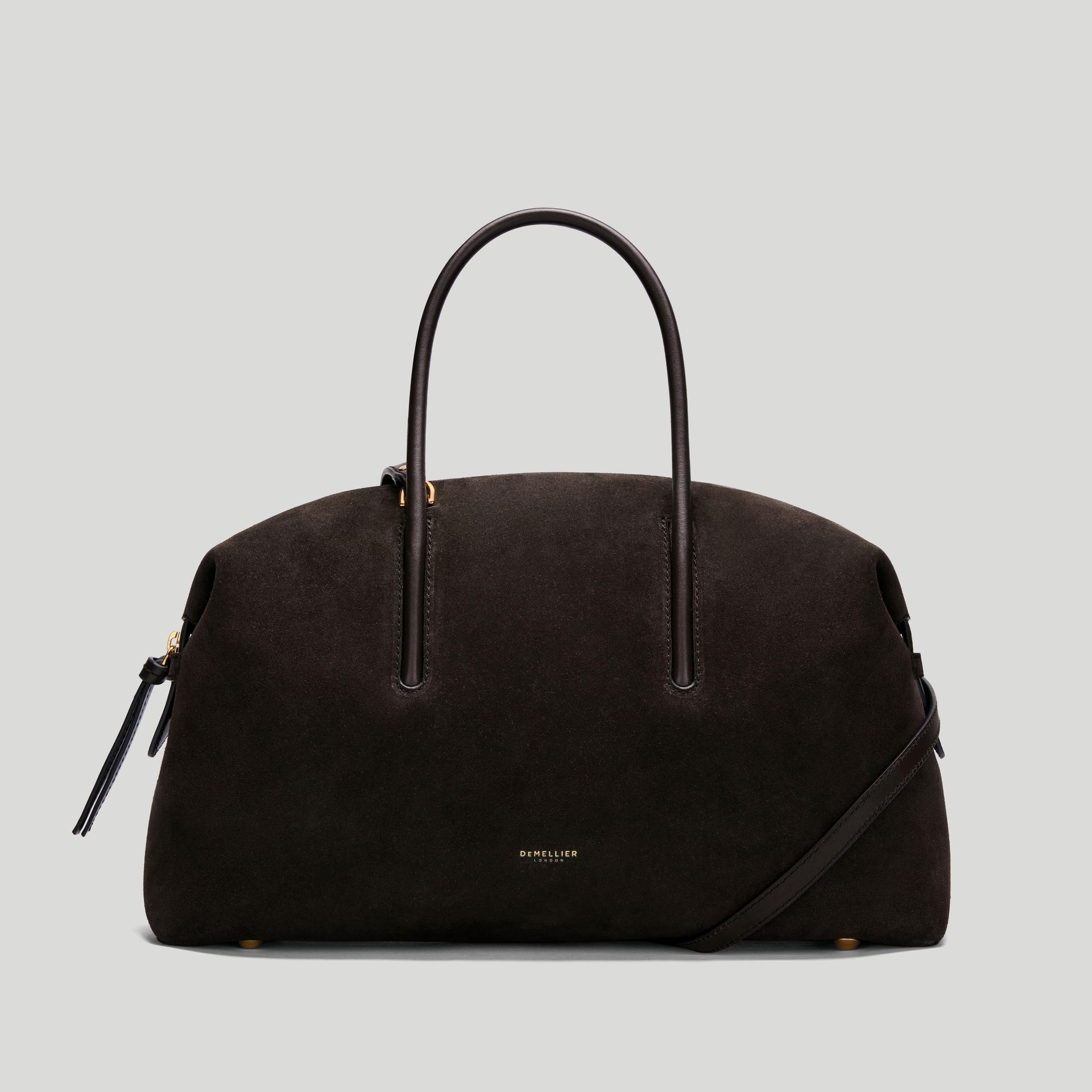 The Midi Stockholm | Dark Chocolate Suede & Dark Chocolate Smooth | Demellier