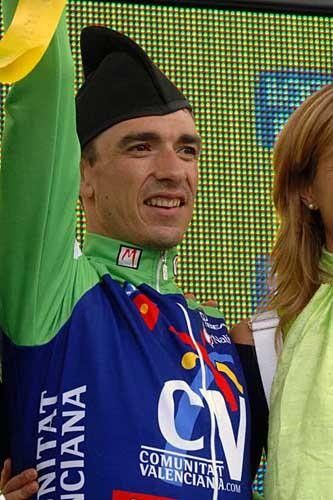 Eladio Jiemenez (Comm. Valenciana) looks very pleased to be on the podium
