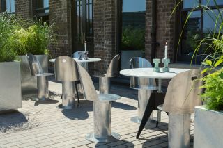terrace seating at the Coal Office Restaurant