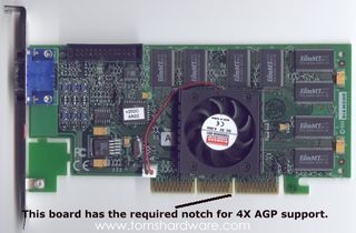 Example: Video board that supports AGP 4x
