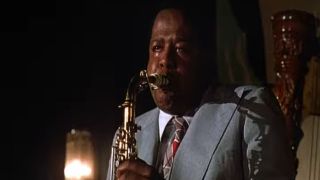 Bird Parker (Forest Whitaker) playing the saxophone in Bird