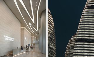 The Wangjing Soho Complex in Beijing, designed by Zaha Hadid and completed in 2015