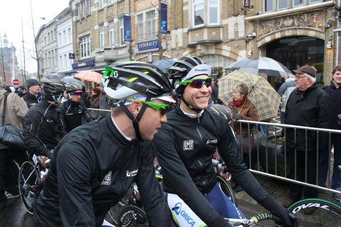 Mitchell Docker and Aidis Kruopis (Orica GreenEdge)