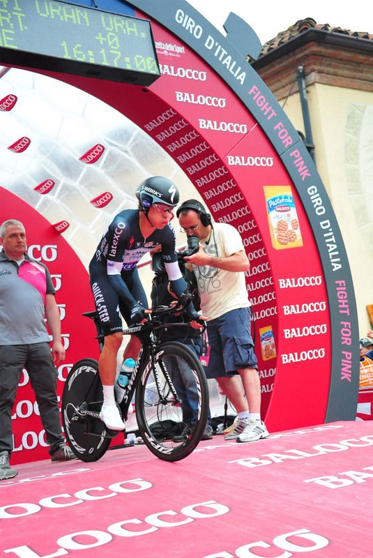 Rigoberto Uran was the fastest man on the stage 12 time trial