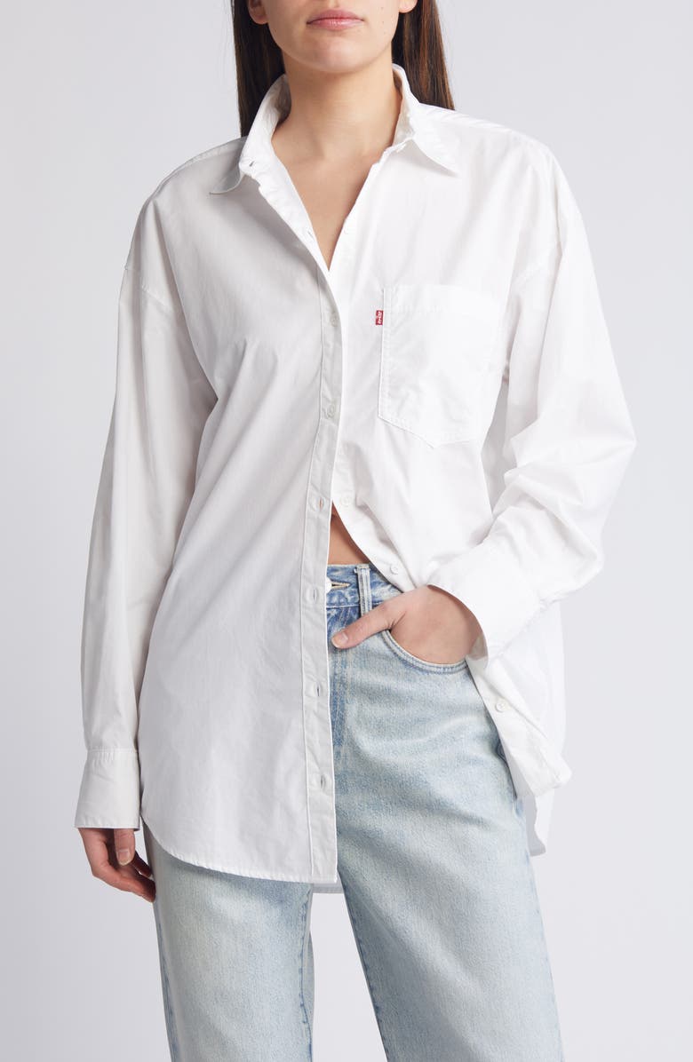 Lola Oversize Cotton Poplin Button-Up Shirt