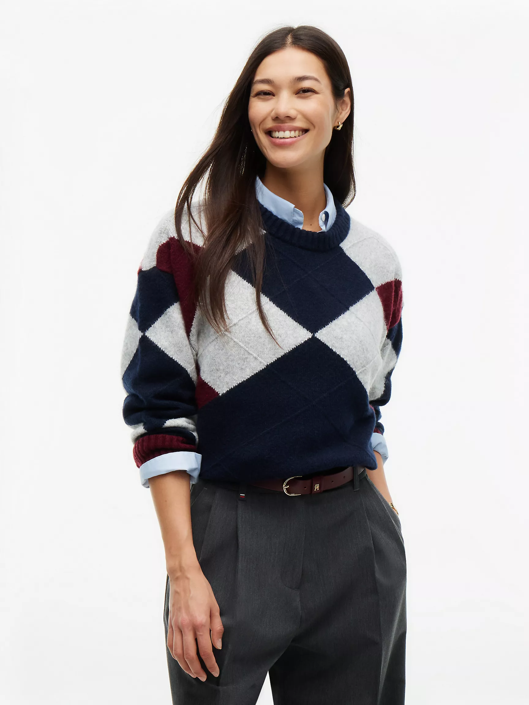 Tommy Hilfiger, Argyle Crewneck Sweater