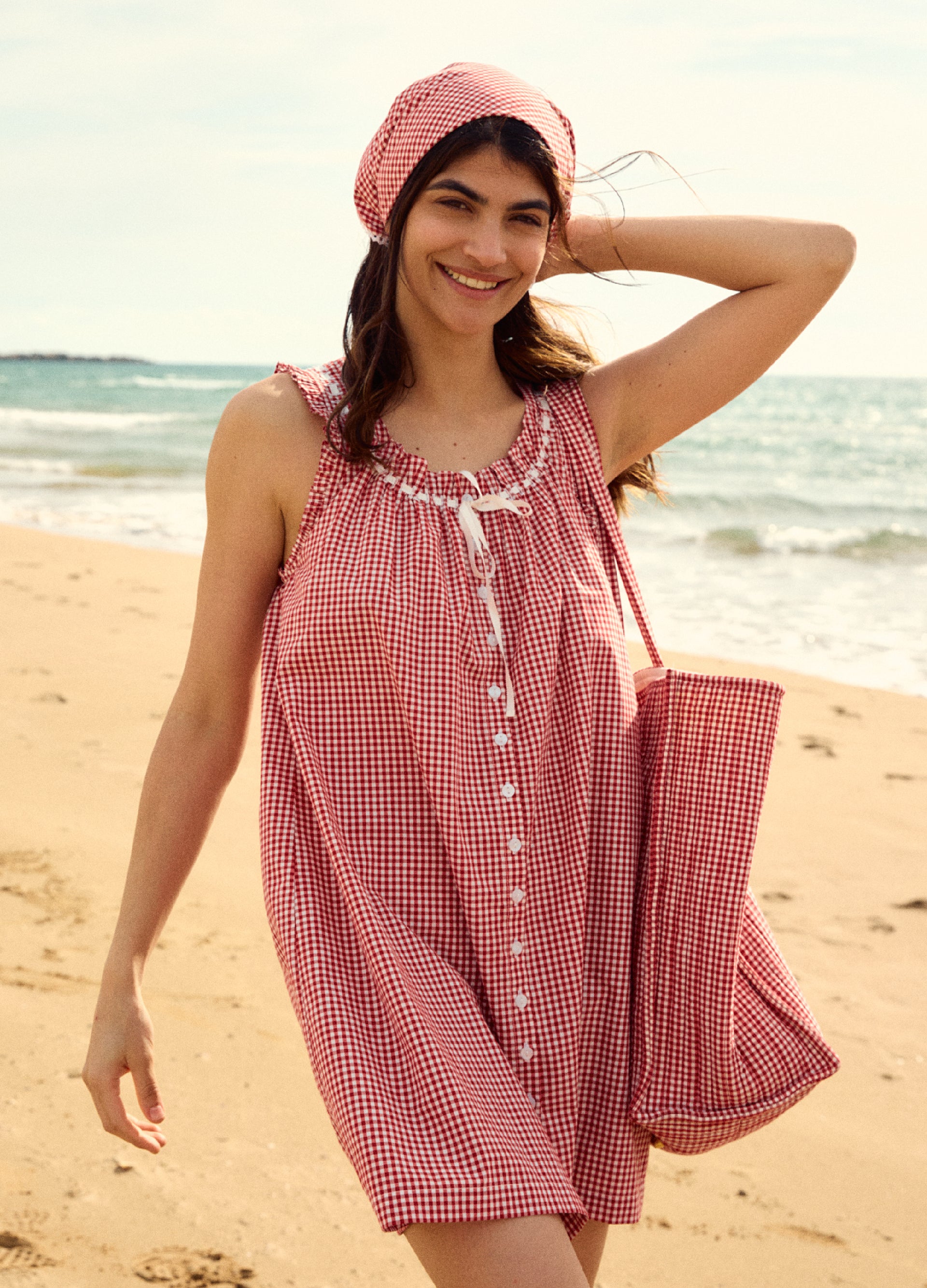 Vita Short - Redcurrant Gingham - Xs (uk 6-8)
