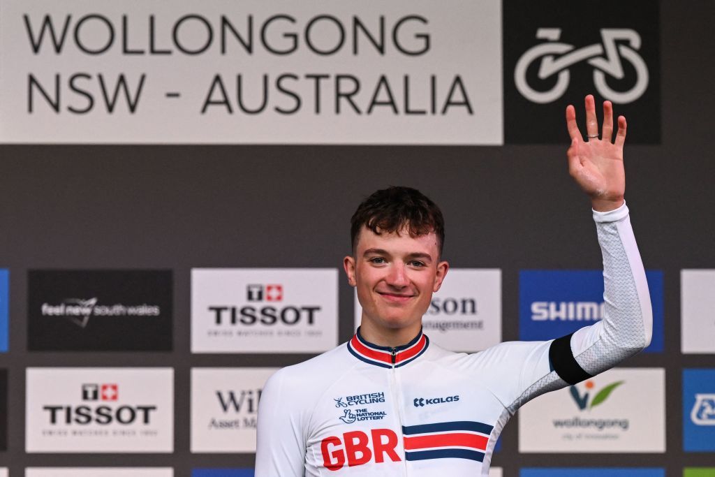 Leo Hayter (Britain) finished third in the time trial