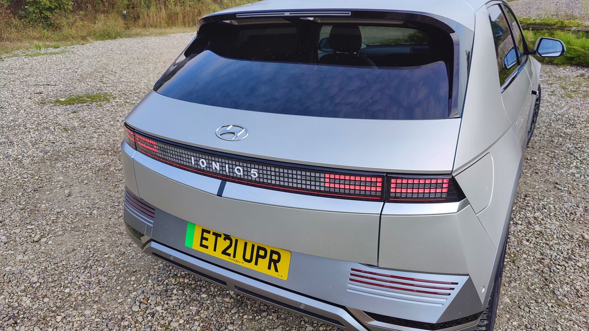 Close-up of rear of the Ioniq 5