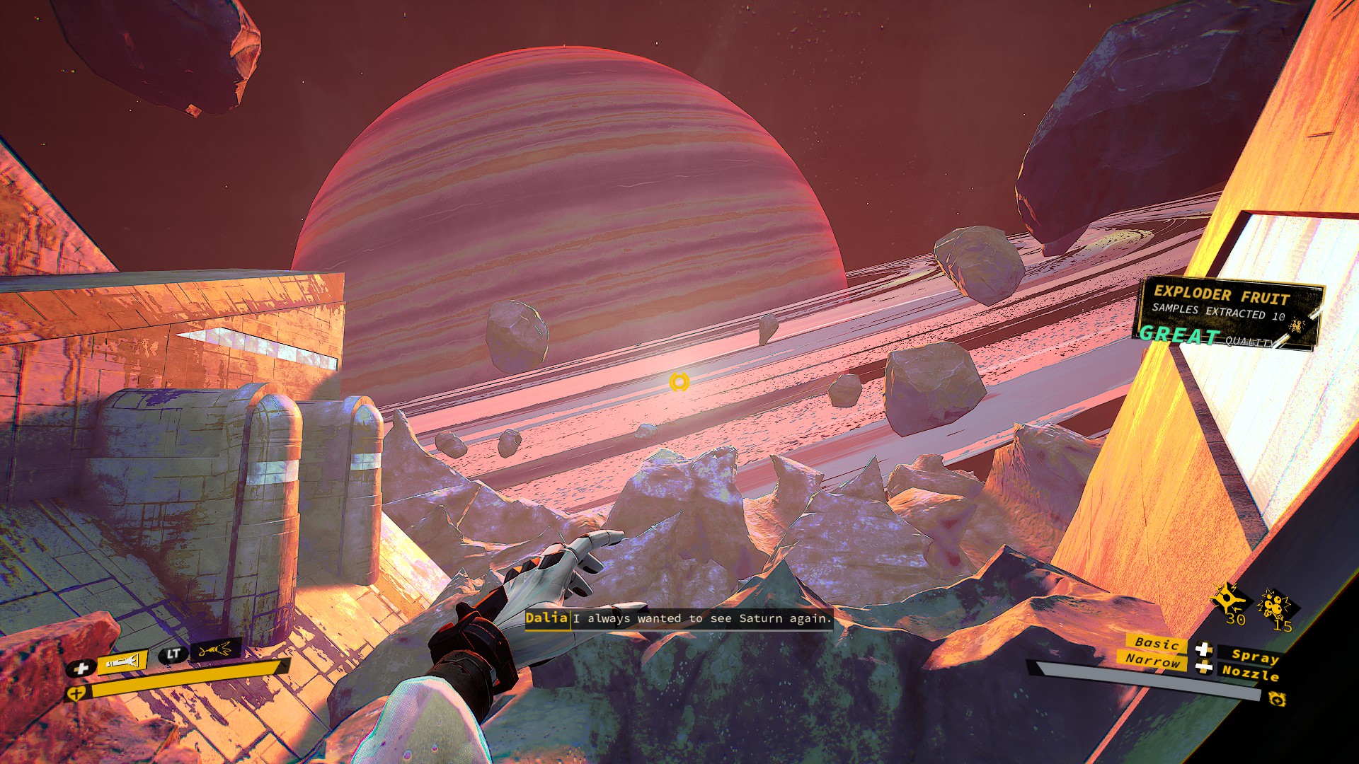 Saturn in Ambrosia Sky