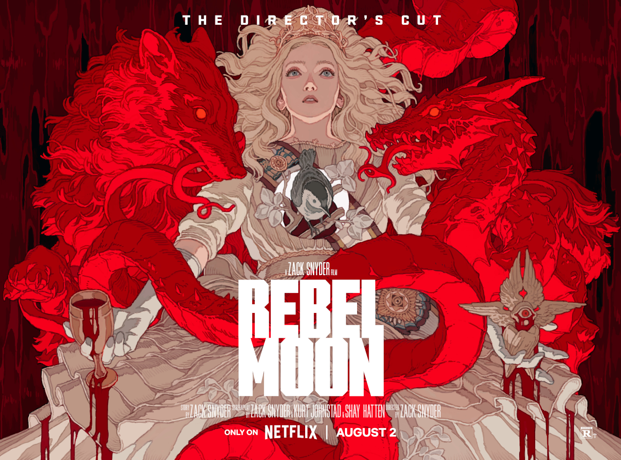 The teaser art for Rebel Moon: The Director's Cut.