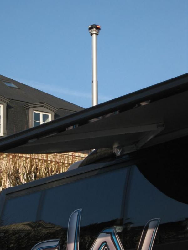 The Team Sky beacon allowed their riders to find the bus in the Place du Palais at Compiegne