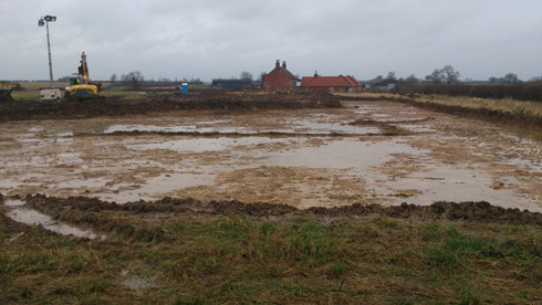 Work on Lauren Shannon's new yard - 29 January 2014