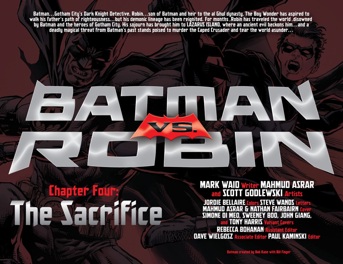 Batman Vs. Robin #4 pages