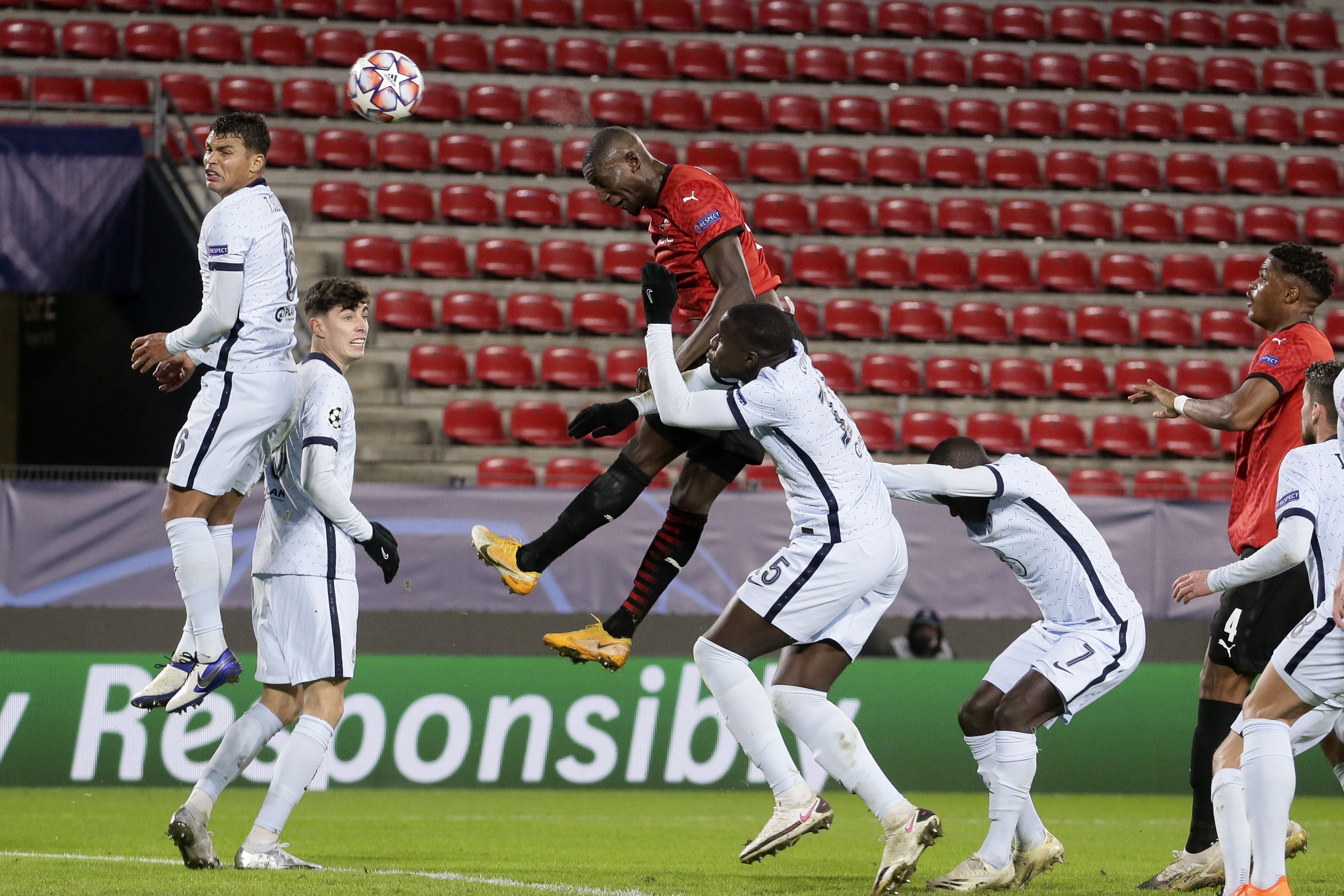 Serhou Guirassy equalises for Rennes
