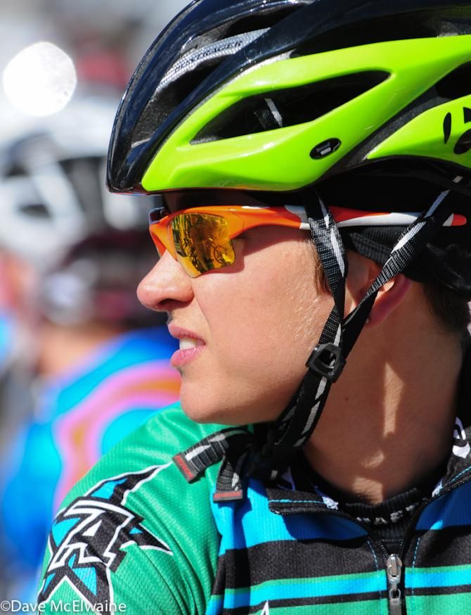Kata Skaggs (Adventure Bike) at the start