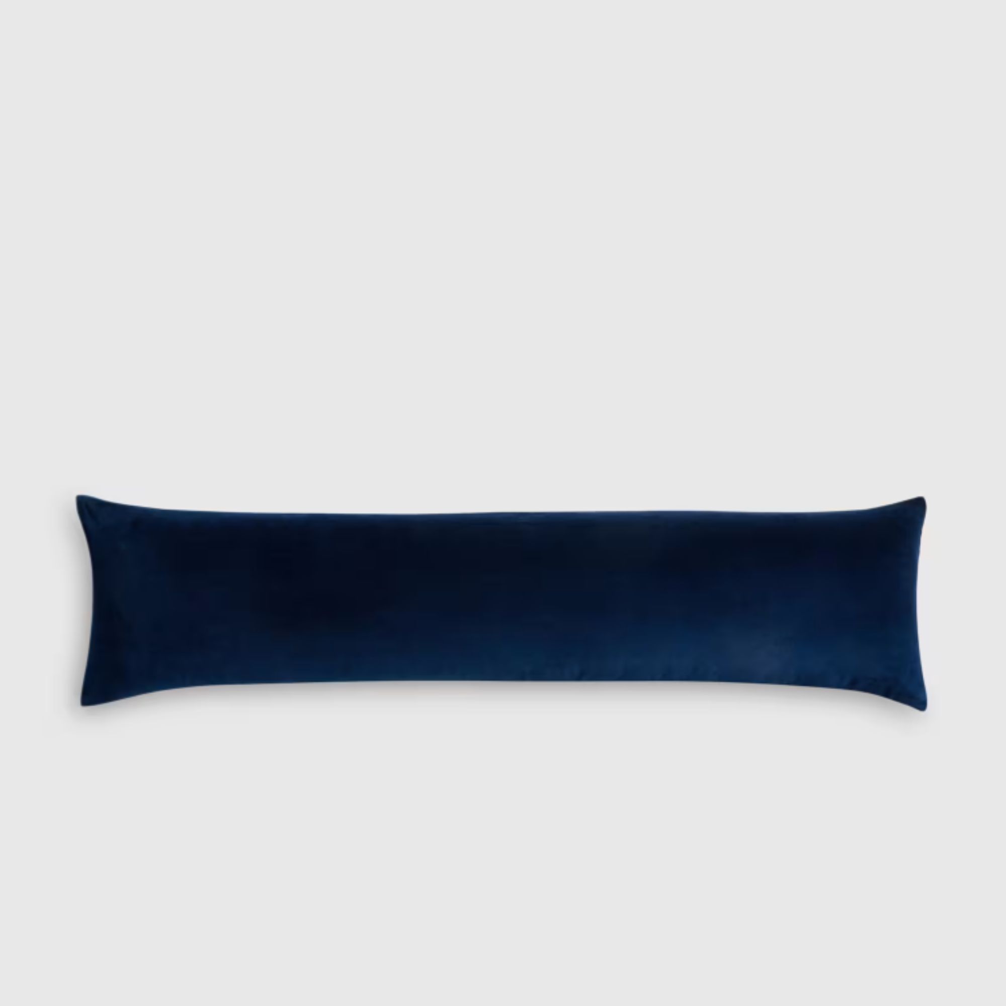 Cotton Velvet Oversized Lumbar Pillow Cover in Navy