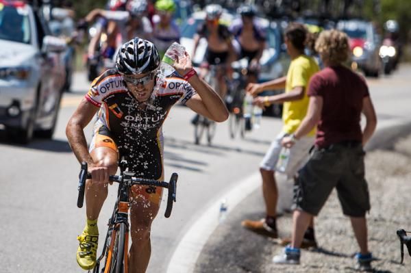Jesse Anthony (Optum) cools off with the break closing in