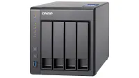 QNAP TS-431X NAS drive on white background