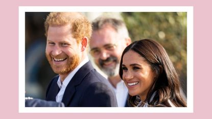 THE HAGUE, NETHERLANDS - APRIL 15: Prince Harry, Duke of Sussex and Meghan, Duchess of Sussex attend a reception hosted by the City of The Hague and the Dutch Ministry of Defence at Zuiderpark on April 15, 2022 in The Hague, Netherlands.